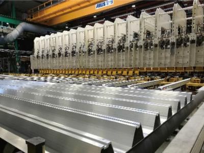 Long and straight profile full automatic Friction Stir Welding production line