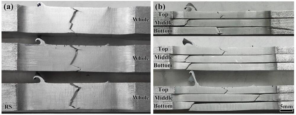 Abnormal fracture of friction stir welding joint