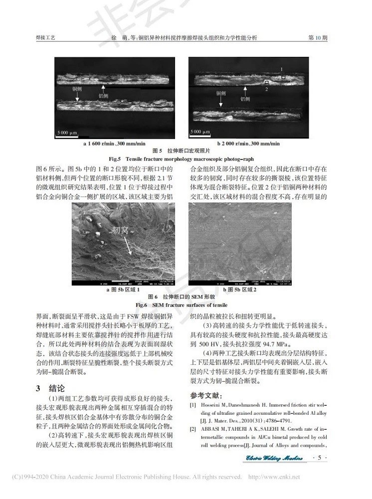 Analysis of microstructure and mechanical properties